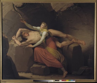 Loki and Sigyn af Christoffer Wilhelm Eckersberg