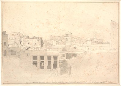 Parti ved Cloaca Maxima af Christoffer Wilhelm Eckersberg