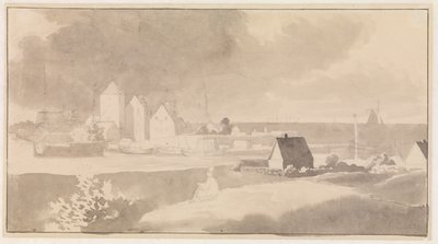Prospekt af Korsør af Christoffer Wilhelm Eckersberg