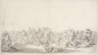 Sabinerindernes Rov af Christoffer Wilhelm Eckersberg