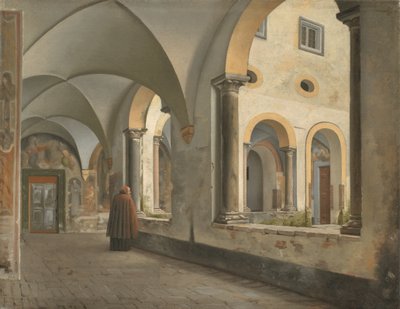 Klostrene i Franciskanerklosteret Santa Maria i Aracoeli i Rom af Christoffer Wilhelm Eckersberg