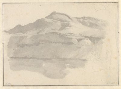 Udsigt over søen Albano af Christoffer Wilhelm Eckersberg
