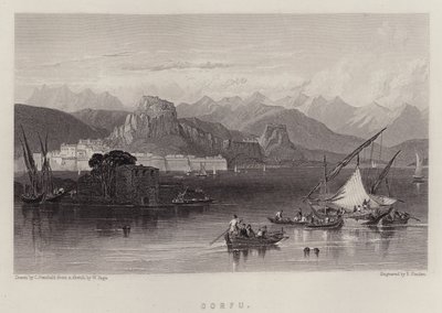 Korfu (farve litho) af C. (after) Stanfield