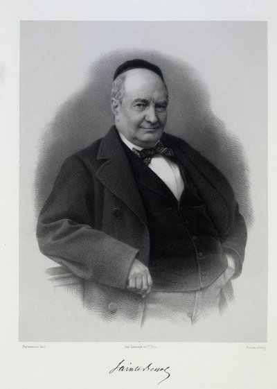 Charles Augustin Sainte-Beuve 1804-1869. af C. Bornemann