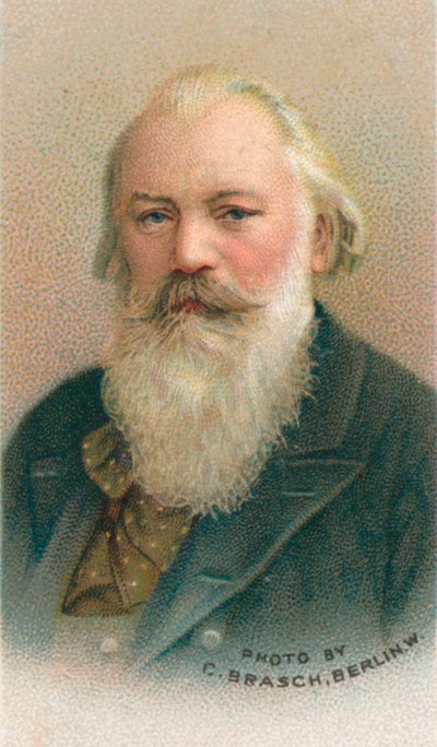 Johannes Brahms 1833-1897 var en tysk komponist og pianist, 1911 af C Brasch