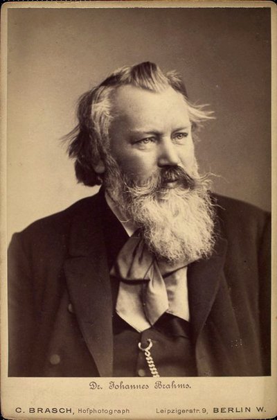 Johannes Brahms, tysk komponist og pianist, 1889 af C Brasch