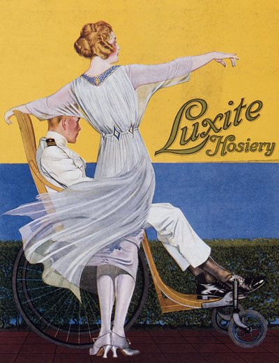 Annonce for Luxite Hosiery, fra Vogue magazine, 1919 af C. Coles Phillips