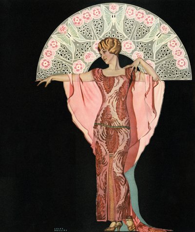 Art Deco Beauty with a Fan af Coles Phillips af C. Coles Phillips