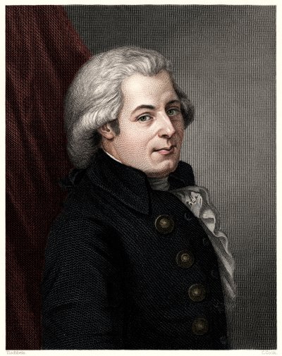 Mozart, c1777, 1800-tallet. af C. Cook