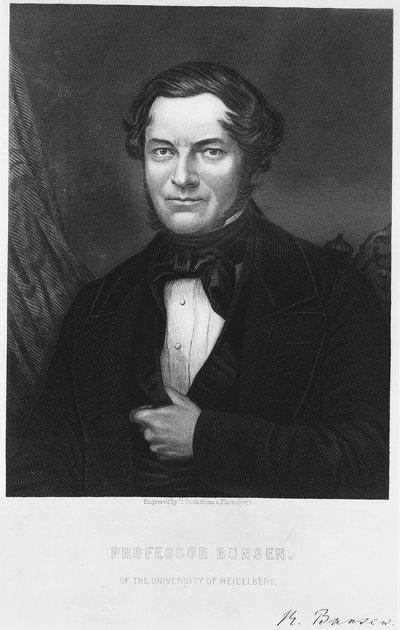 Robert Bunsen, tysk kemiker, 1850