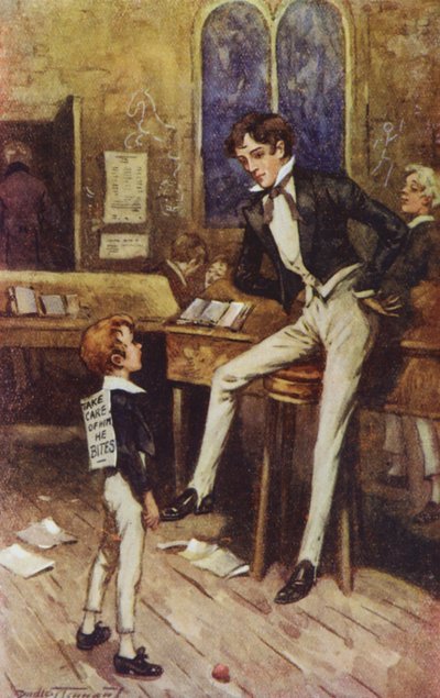 Illustration til David Copperfield af Charles Dickens (farvelitografi) af C. Dudley (after) Tennant