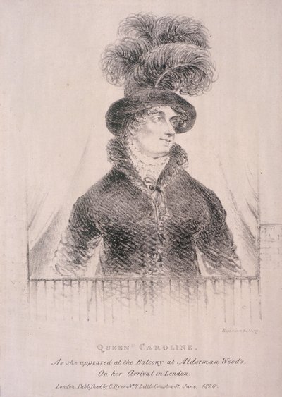 Caroline, konsort af George IV, 1820 af C Dyer