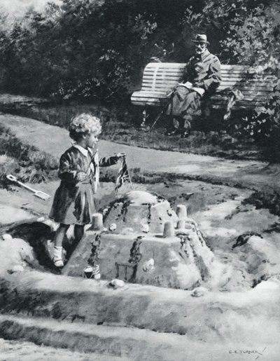 George V og prinsesse Elizabeth, Craigwell House, Bognor Regis, 1929 1937. af C. E. Turner