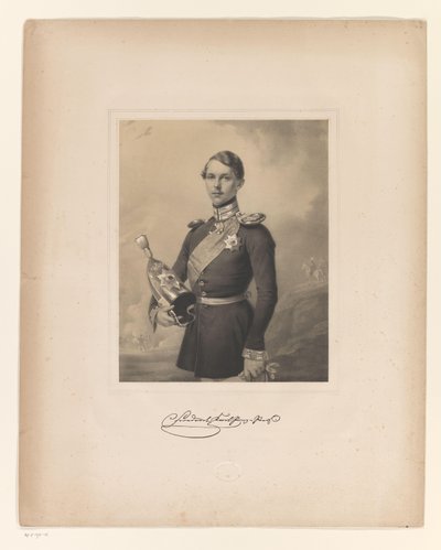 Portræt af Frederik Charles, Prins af Preussen af C. Fischer