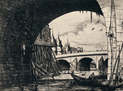 Buen ved Pont Notre-Dame, 1915 af C. H. Meryon
