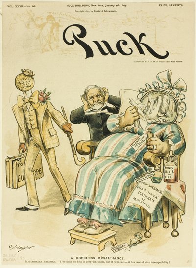 En håbløs mésalliance, fra Puck af C. Jay Taylor