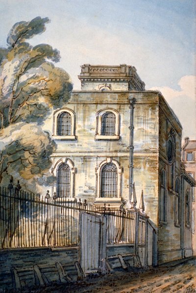 Church of All Hallows the Great, Upper Thames Street, London, 1813 af C John M Whichelo