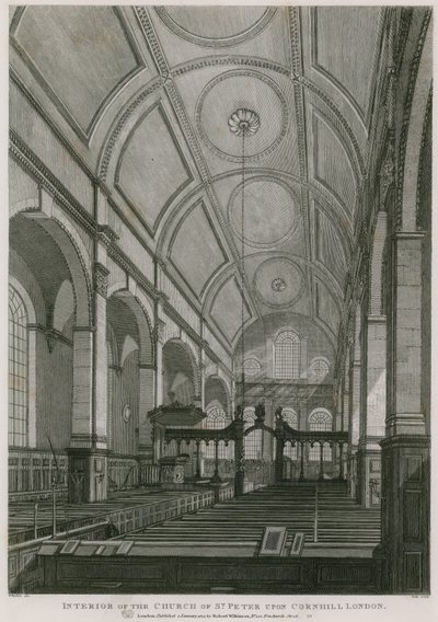 Church of St Peter på Cornhill, London af C. John Mayle Whichelo