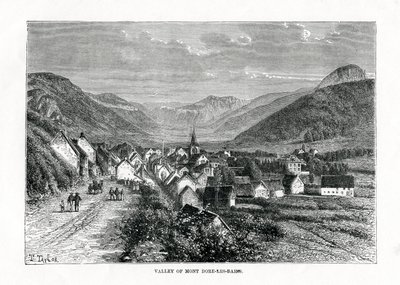 Dalen Mont-Dore-les-Bains, Frankrig, 1800-tallet af C. Laplante