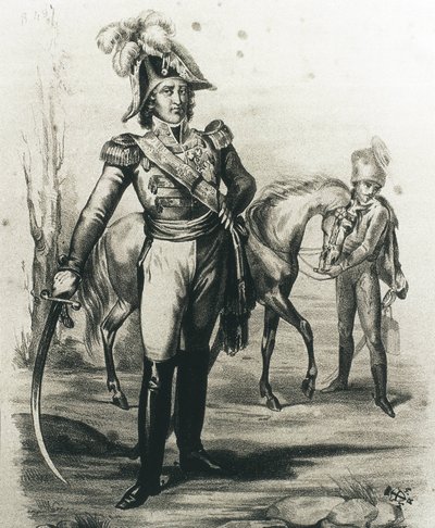 Joachim Murat (litografi) af C. Perrin