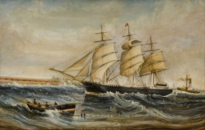 Agincourt på vej ind i Tyne af C. Robinson