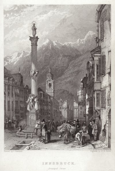 Vigtigste gade i Innsbruck af C. Stanfield