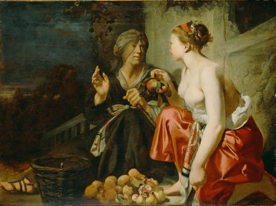 Vertumnus og Pomona af Caesar van Everdingen