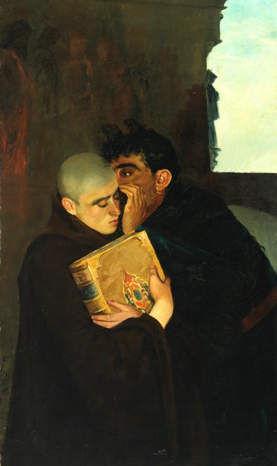 Edderkoppen i Klosteret, 1881. af Calcedonio Reina