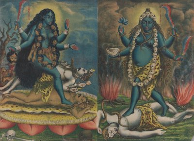 Kali Tara, ca. 1885-90. af Calcutta Art Studio