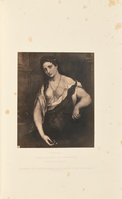 Kvindefigur, af P. Bordone af Caldesi and Montecchi
