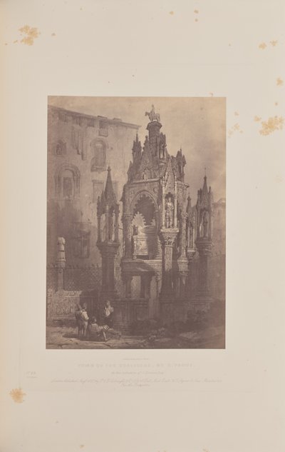 Scaligernes grav, af S. Prout af Caldesi and Montecchi