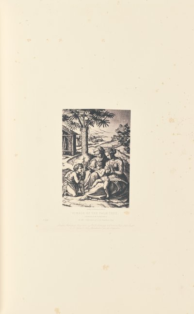 Jomfruen ved palmetræet, graveret af M. Antonio af Caldesi and Montecchi