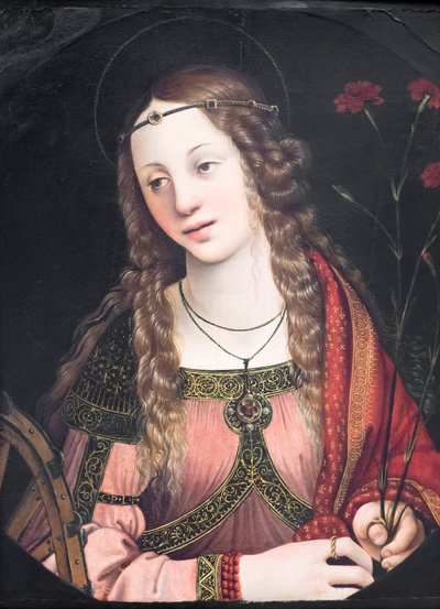 Den hellige Katarina af Alexandria af Callisto Piazza