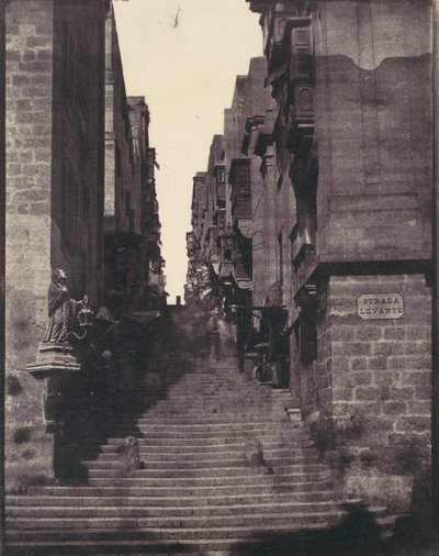 Strada Levante, Valletta, Malta, 1850