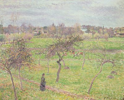 Æbletræer på en eng i Eragny, 1894 af Camille Jacob Pissarro