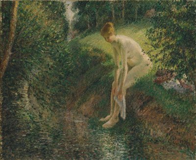 Bader i skoven, 1895 af Camille Jacob Pissarro