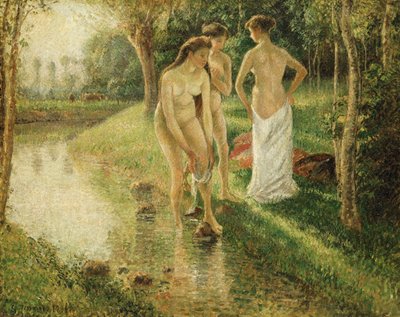 Badende, 1896 af Camille Jacob Pissarro