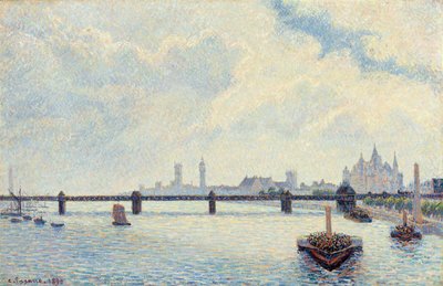 Charing Cross Bridge, London, 1890 af Camille Jacob Pissarro