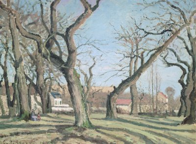 Kastanjetræer ved Louveciennes, 1872 af Camille Jacob Pissarro