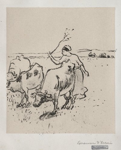 Kohyrder, ca. 1899. af Camille Jacob Pissarro