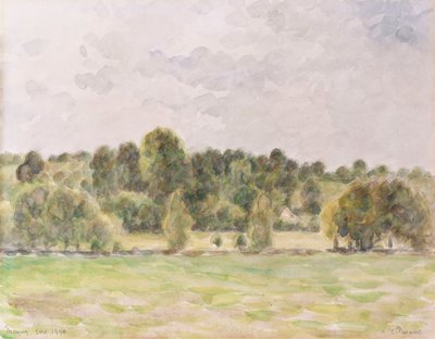 Eragny Aften, 1890 af Camille Jacob Pissarro