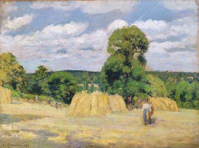 Høst i Montfoucault, 1876 af Camille Jacob Pissarro
