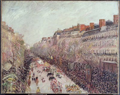 Mardi Gras på boulevarderne, 1897 af Camille Jacob Pissarro