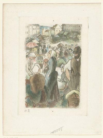 Marked i Gisors Gisors marked af Camille Jacob Pissarro