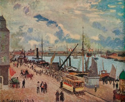 Le Havres ydre havn, 1903 af Camille Jacob Pissarro