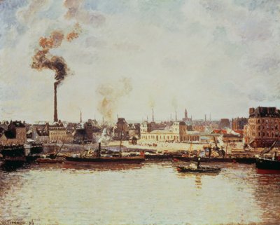 Saint-Sever kaj i Rouen, 1896 af Camille Jacob Pissarro