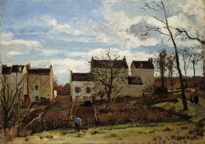 Forår i Pontoise; Forår i Pontoise, 1872 af Camille Jacob Pissarro
