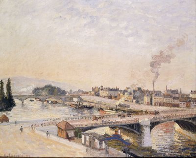 Sunrise over Rouen; Lever du Soleil a Rouen, 1898 af Camille Jacob Pissarro