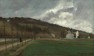 The Banks of the Marne in Winter, 1866 af Camille Jacob Pissarro