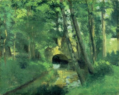 Den lille bro, Pontoise, 1875 af Camille Jacob Pissarro